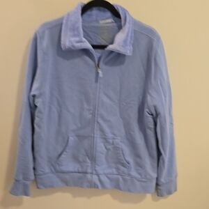 L.L. Bean Periwinkle/Light Blue Zip-Up Jacket